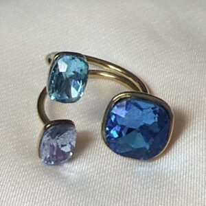 “Ocean Glow” Adjustable Ring