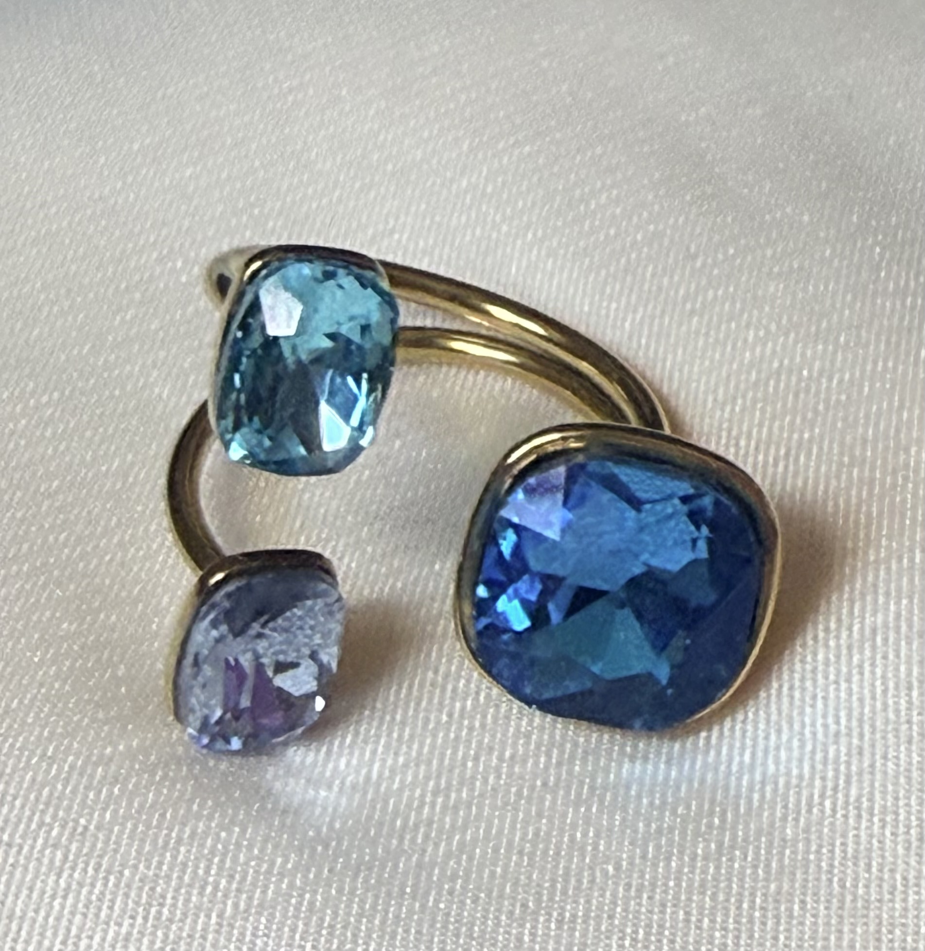 “Ocean Glow” Adjustable Ring