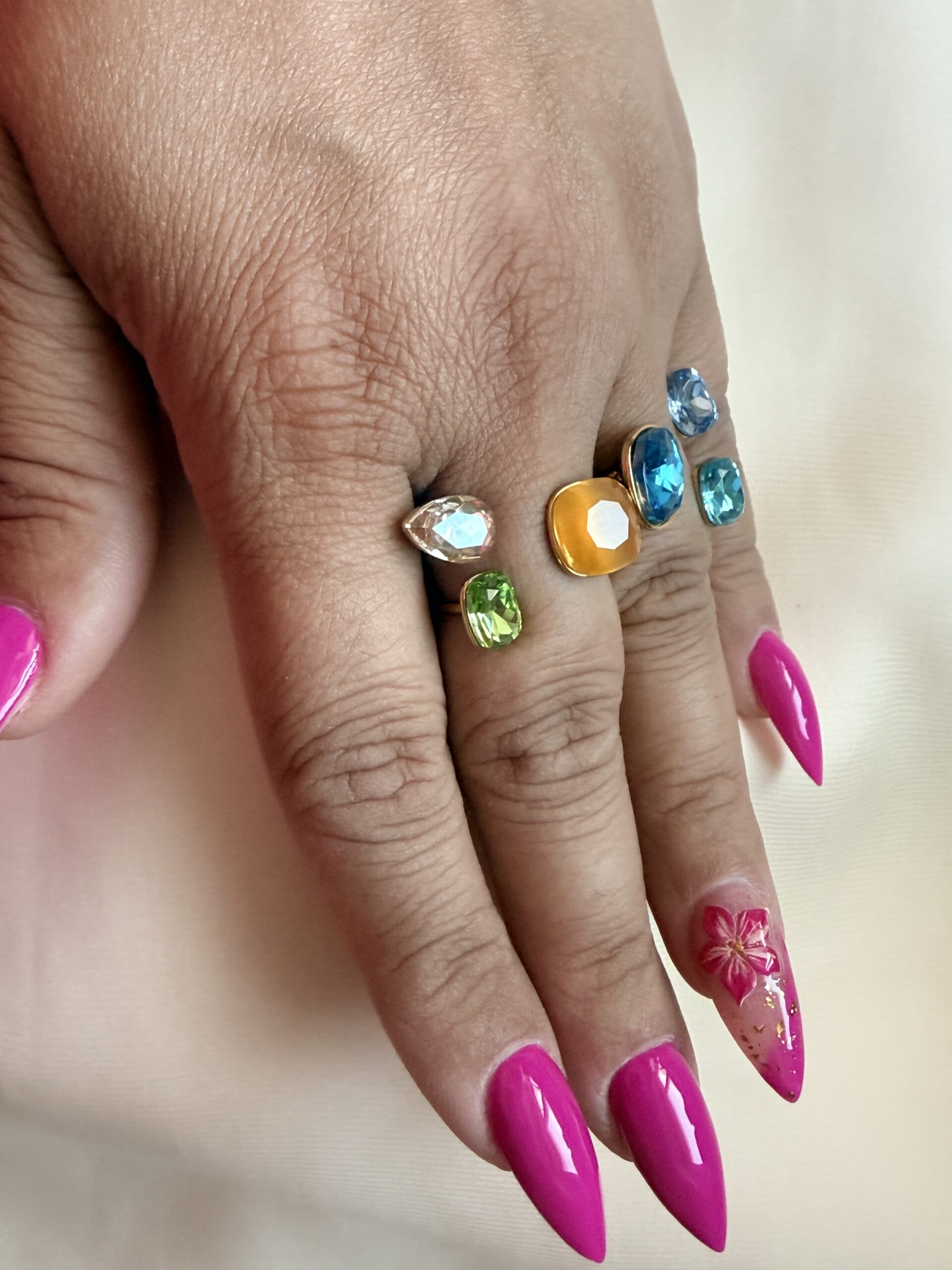 “Ocean Glow” Adjustable Ring - Image 3