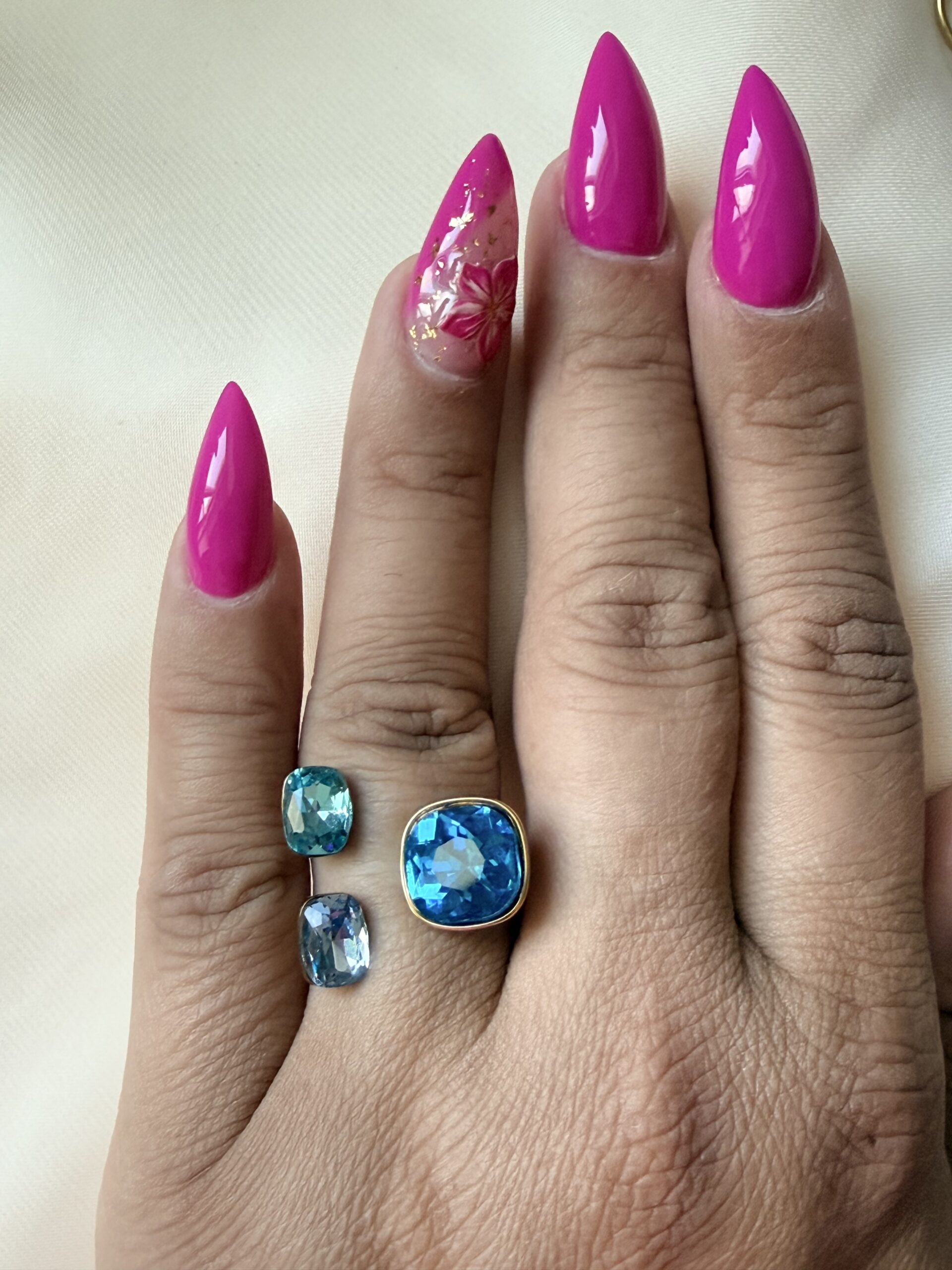 “Ocean Glow” Adjustable Ring - Image 2