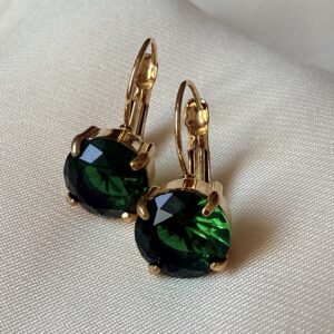 “Emerald Crystal Drop” Earrings
