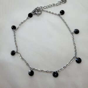“Black Drops” Bracelet & Anklet Chain