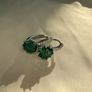 “Emerald Glow” Hoops